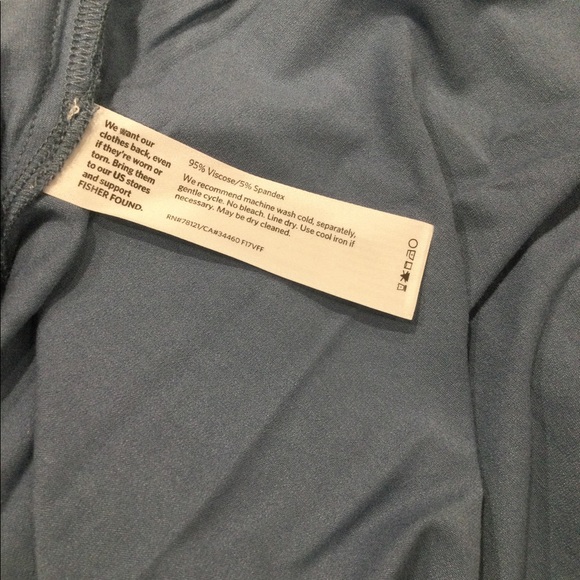 EILEEN FISHER BLUE LONG TUNIC TOP WITH SIDE SLITS SIZE XS RELAXED FIT - Picture 6 of 7